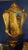 Vintage Hollywood Regency Gilt Wall Mirror With Matching Console Shelf For Sale - Image 11 of 11