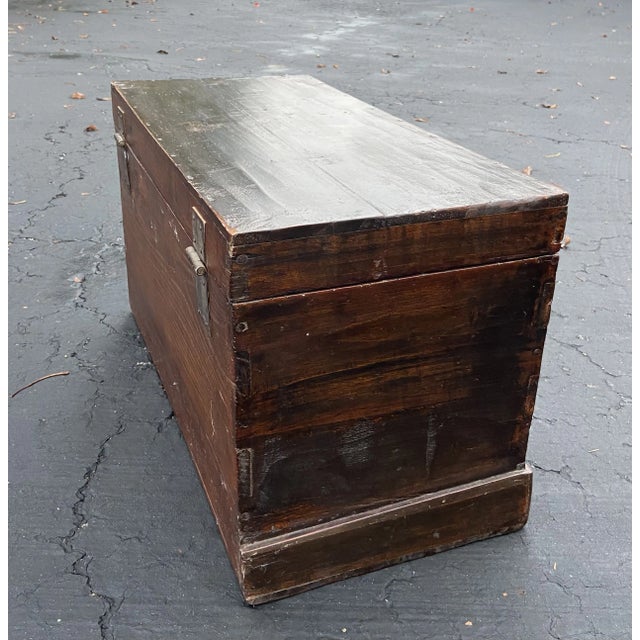 Red 1990s Vintage Small Chinese Trunk For Sale - Image 8 of 12
