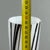 Modernist Zebra Glass and Metal Cone Table Lamp from Giorgione, 1980s For Sale - Image 11 of 12