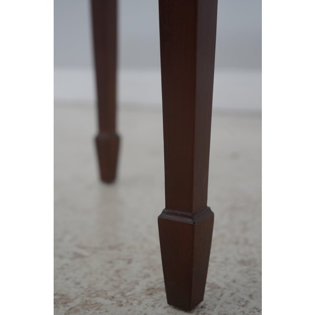 Hekman Crotch Mahogany 1 Drawer Console Hall Table For Sale - Image 10 of 18