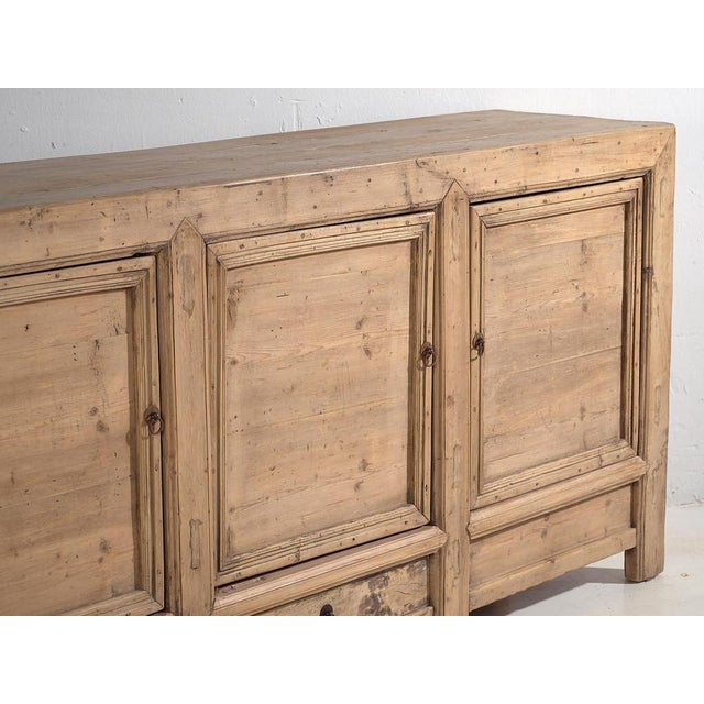 Large antique sideboard with three doors (c.1900) Dimensions: Width: 198 cm Depth: 45 cm Height: 91 cm Style: Qing...