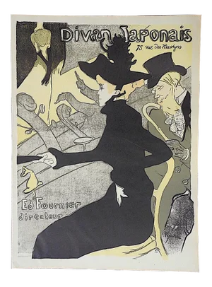 Vintage Lautrec Lithograph "Divan Japonais"