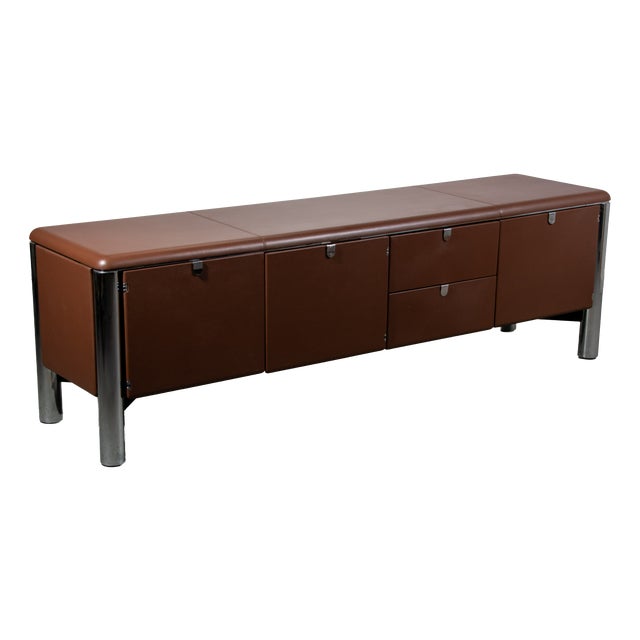 No. 3076 Credenza in Vitello Leather from KnollStudio, 1988 For Sale