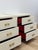 Early 20th Century Pair of Mitchell Gold + Bob Williams White Nightstands, Red Drawers For Sale - Image 10 of 14