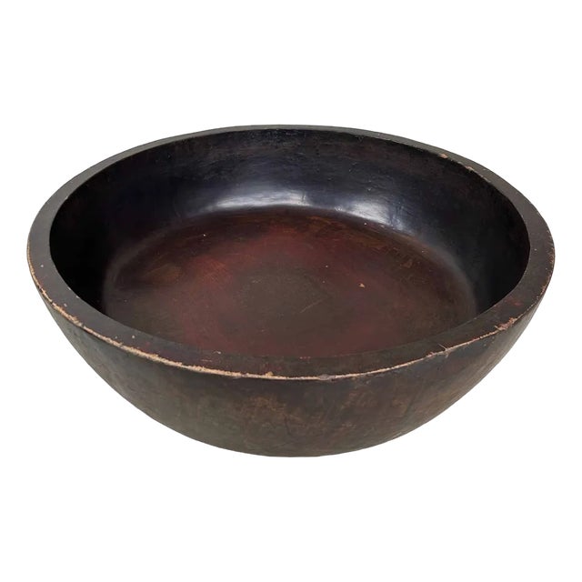 Large Wooden Dough Bowl Japan, 1920s For Sale