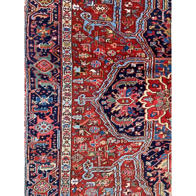 Antique Heriz Rug, 1890s For Sale - Image 10 of 18