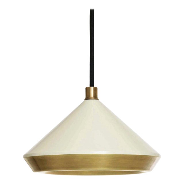 Shear Pendant Light in Brass by Bert Frank For Sale