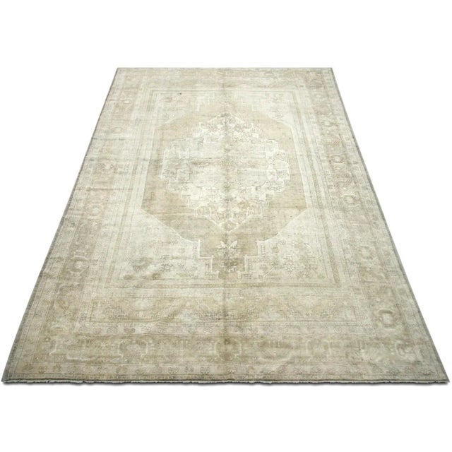 1960s 1960s Turkish Oushak Rug For Sale - Image 5 of 7