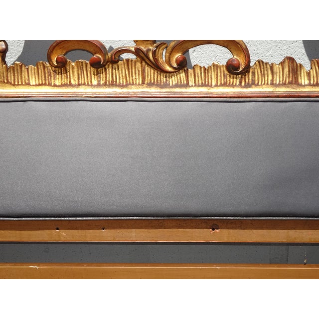 Vintage Italian Rococo Ornate Gold Gilt King Headboard ~ Hollywood Regency For Sale - Image 11 of 14