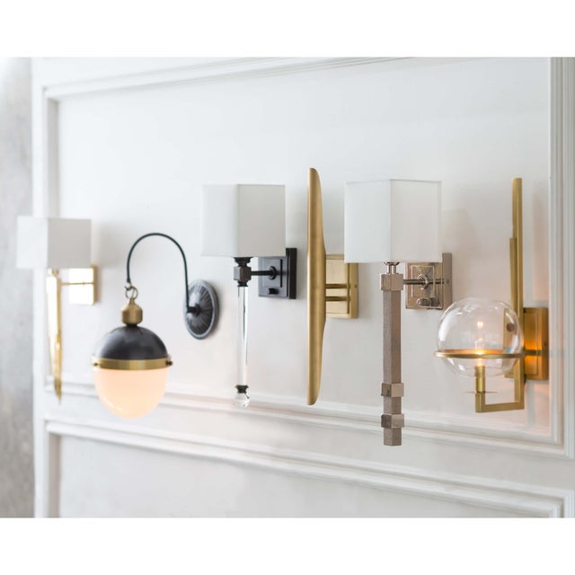 Traditional Regina Andrew Otis Sconce in Blackened Brass and Natural Brass For Sale - Image 3 of 8