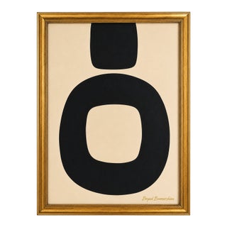 Monolith & Moon Abstract Painting, Framed by Bryan Boomershine For Sale