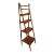 Vintage Burnt Bamboo & Wicker Folding Etagere/Bookshelf For Sale