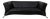 322 2-Seater Sofa in Black Leather from Rolf Benz For Sale