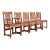 Stickley Brothers Antique Mission Oak and Cane Arts & Crafts Dining Chairs, Set of Five For Sale