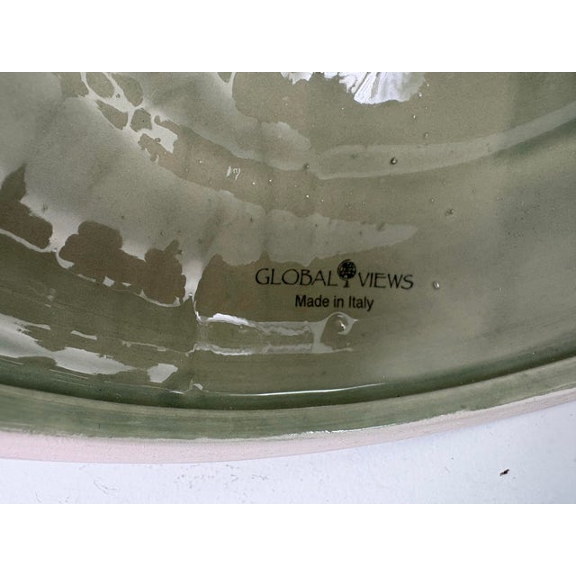 Global Views Italian Sage Green Large Terracotta Urns For Sale - Image 9 of 11