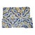 17th Century Portuguese Antique Tiles Set of 6 Blue, Yellow & White Geometric Floral For Sale