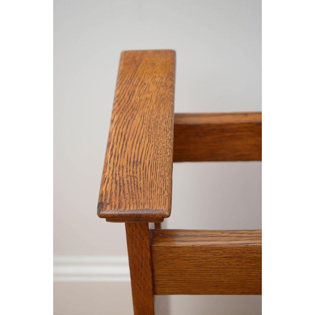 Arts and Crafts Umbrella Stand in Oak, 1890s For Sale - Image 3 of 10