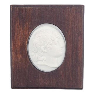 Small Biscuit Plaque with Double-Sided Classical Profile Portraits from Meissen, 1970s For Sale