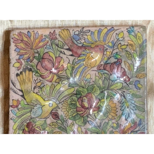 Ceramic Vintage Persian Ceramic Tile For Sale - Image 7 of 11
