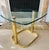 Mid Century Glam Hollywood Regency Pace Collection Side/ Coffee Table Brass and Glass For Sale - Image 9 of 13