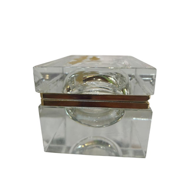 Italian Murano Glass Box With Gold Pheasant For Sale - Image 3 of 5