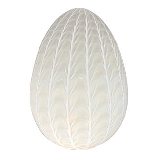 Murano Hand-Blown Glass Dragon Egg Lamp – 15” Tall For Sale
