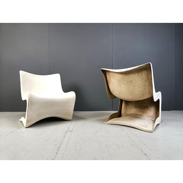 Silène Lounge Chairs by M Borgnat for Clairitex, 1960s, Set of 2 For Sale - Image 3 of 10