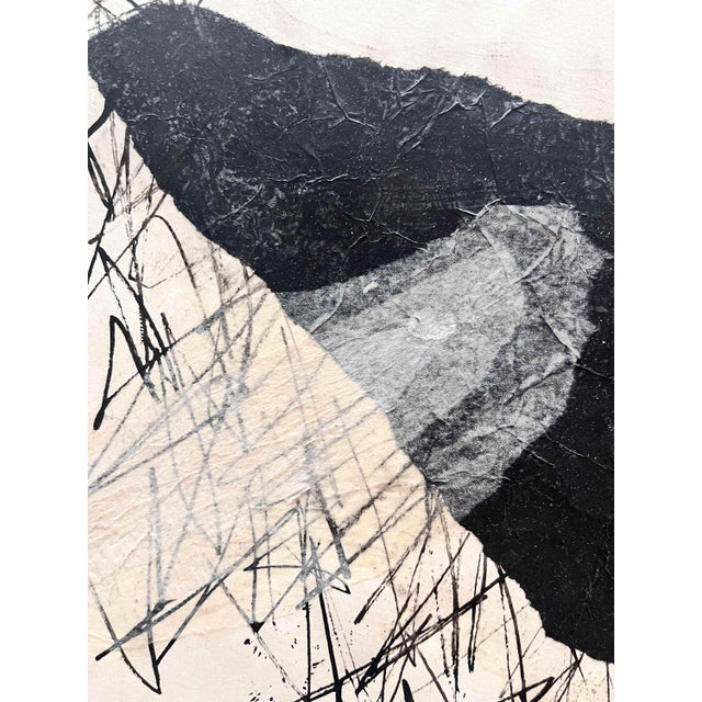 1950s 1958 Ink Collage "#1" James Spencer Russell For Sale - Image 5 of 11