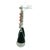 1990s Pair of French Art Deco Revival Platinum Diamond Coral Onyx Drop Earrings For Sale - Image 9 of 12