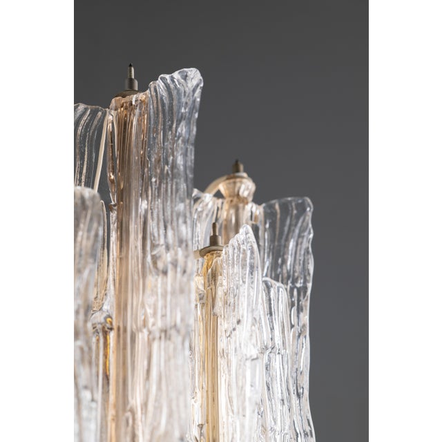Venini Murano Glass Elica Chandelier by Toni Zuccheri for Venini, 1960s For Sale - Image 4 of 11