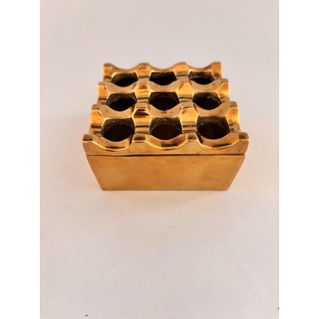 Vintage Ultima Ashtray in Brass by Holger Bäckström and Bo Ljungberg, 1970s For Sale - Image 12 of 12