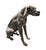 Industrial Modern Seated Hound - Dog - Hand-Wrought Steel Sculpture For Sale - Image 4 of 9