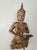 Set of 8 Vintage Thai/Burmese Gilt Wood Carved Figures For Sale - Image 4 of 8