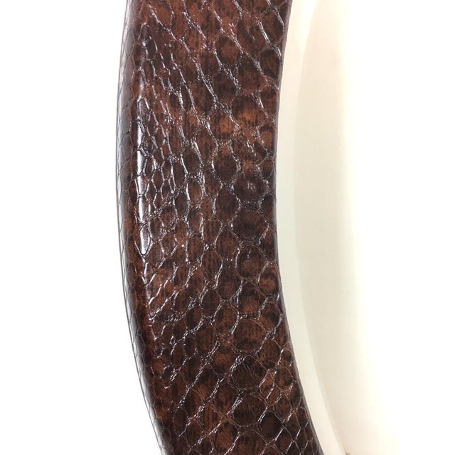 Vintage Oval Mirror, Italy, 1960s For Sale - Image 4 of 7