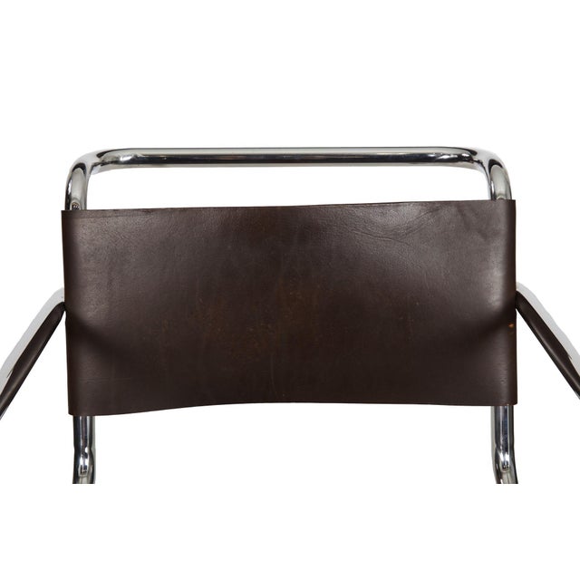 Pair of Vintage 1970s Mies Van Der Rohe Mr20 Leather and Chrome Armchairs For Sale - Image 6 of 18