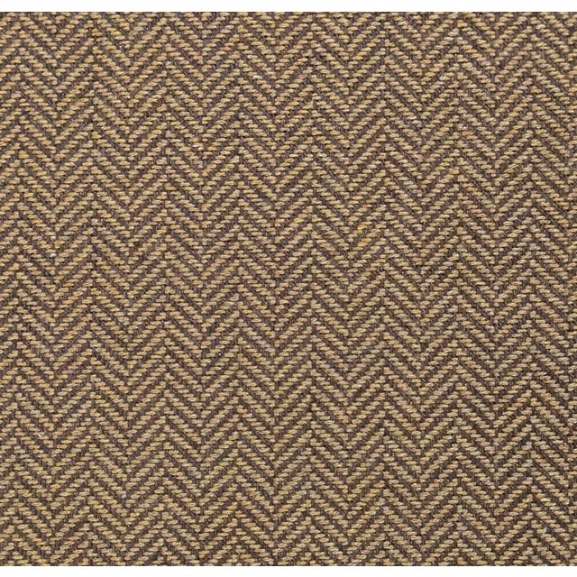 Traditional Ralph Lauren "Sutherland" Barley Cotton Blend Herringbone Fabric- 7 Yards For Sale - Image 3 of 4