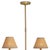 2020s Regina Andrew Polly Chandelier, Natural Brass with Rattan Shades - 2 cartons For Sale - Image 5 of 9