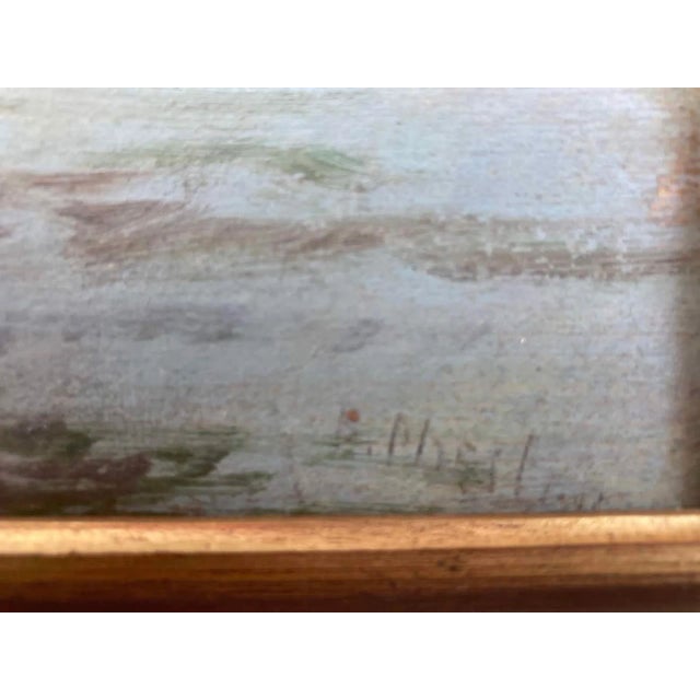 Modern "After the Rain" Large Framed Mid-Century Impressionist Landscape Painting For Sale - Image 3 of 6