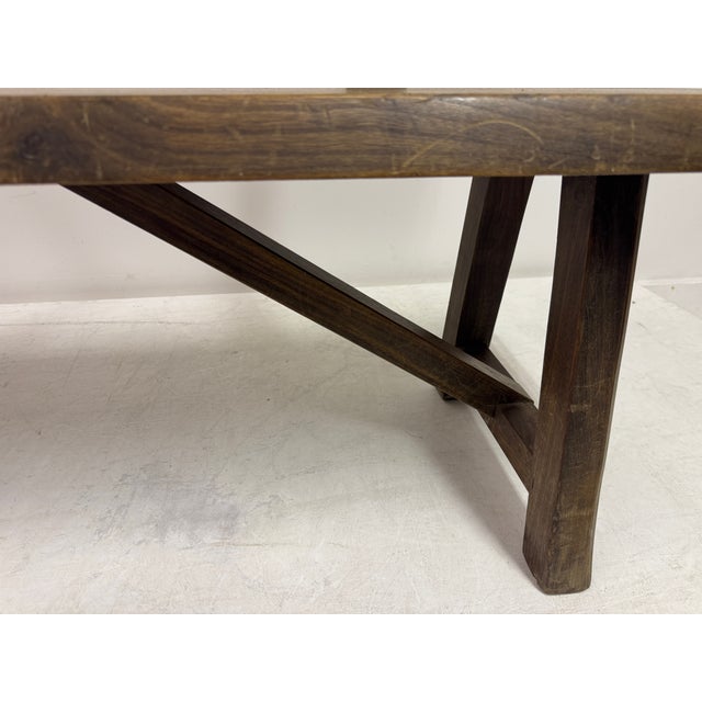 Mid-Century Sculptural Elm Bench attributed to Olavi Hanninen, 1960s For Sale - Image 11 of 18