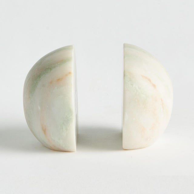 Early 21st Century Jocelyn Marble Bookends St/2 For Sale - Image 5 of 5