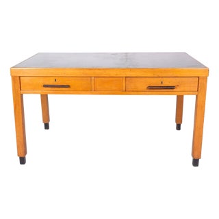 Vintage Industrial Desk in Beech, 1950s For Sale