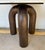Stylish Modern Sculptural White Marble and Bronze Tubular Side Table, marble tops may vary, please see photos for example,...