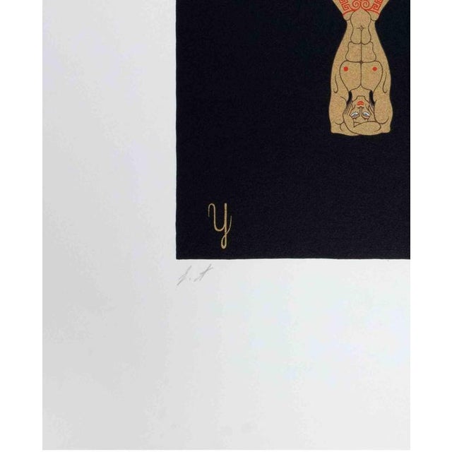 Contemporary Erté, Nude Letter Y, 1976, Lithograph For Sale - Image 3 of 4