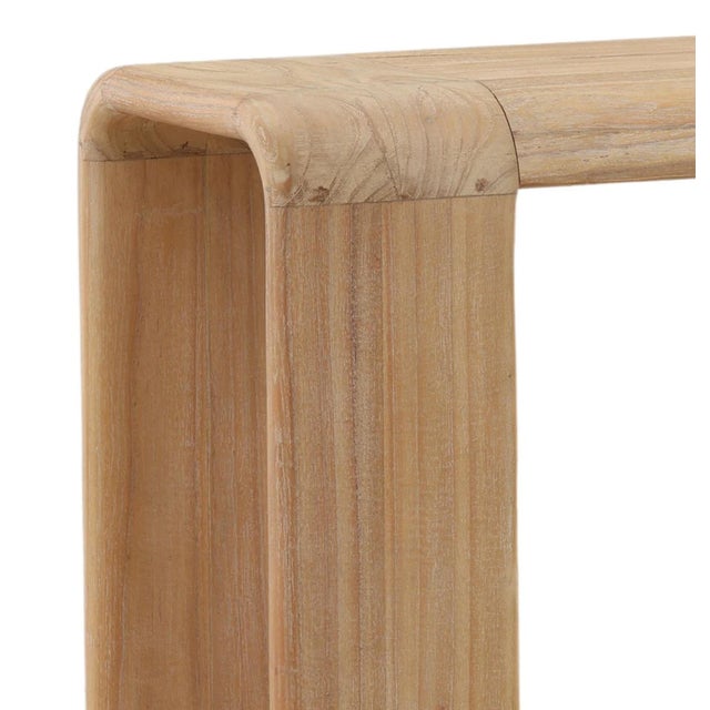 Arlo Curved Edge Console Table For Sale - Image 4 of 5