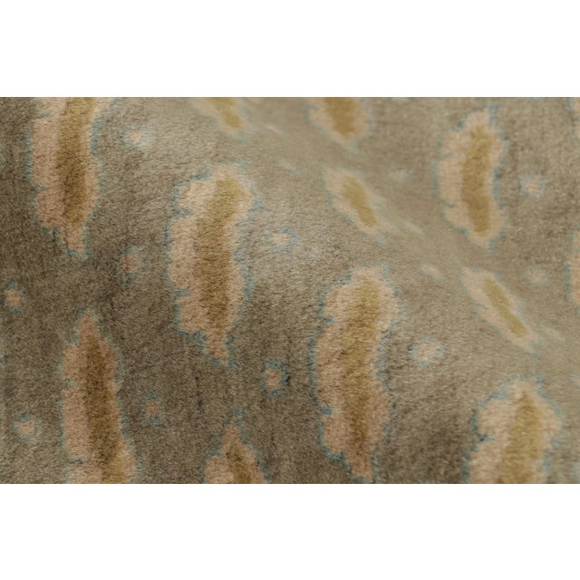 Textile Antique Sivas Traditional Bronze and Blue Wool Rug For Sale - Image 7 of 8