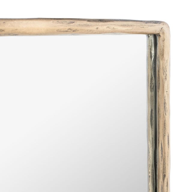 Trish Large Rectangle Mirror - Brass For Sale - Image 4 of 5