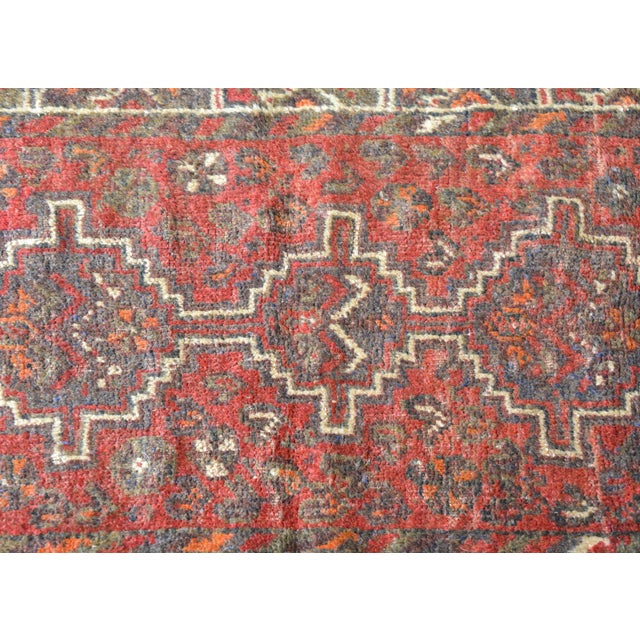 Vintage Mid Century Shiraz Rug For Sale - Image 4 of 12