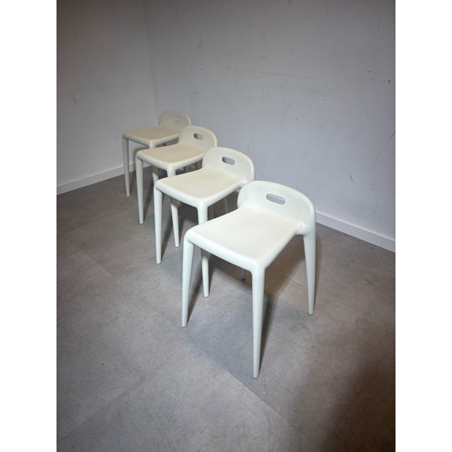 Plastic Yuyu Off White Bar Stool by Stefano Giovannoni for Magis For Sale - Image 7 of 7