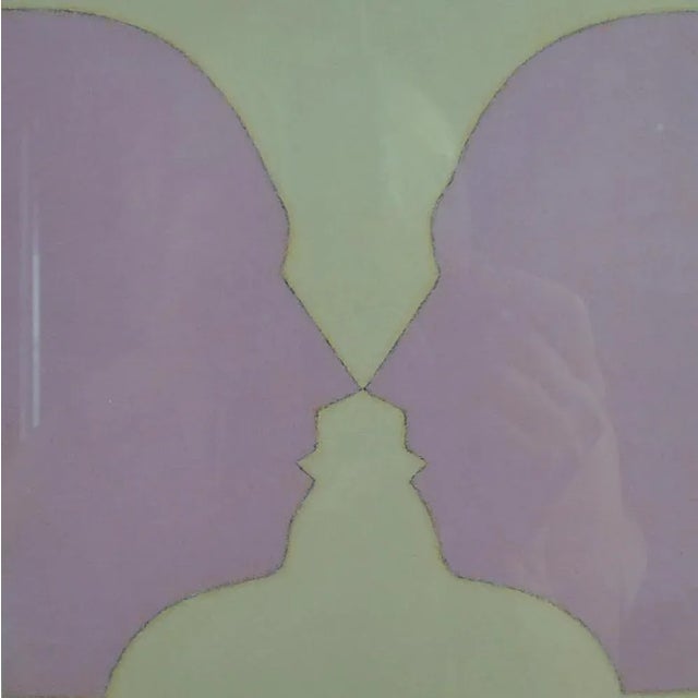 Beate Selzer, Silhouette Faces, 1990s, Lithograph, Framed For Sale - Image 3 of 9