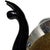 Beautiful and unusual, Murano hand blown jet black with gold and silver flecks Italian art glass snail paperweight...